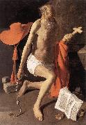 LA TOUR, Georges de Penitent St Jerome USA oil painting artist
